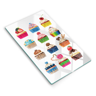 Tábua para cozinha Ilustração de cupcake