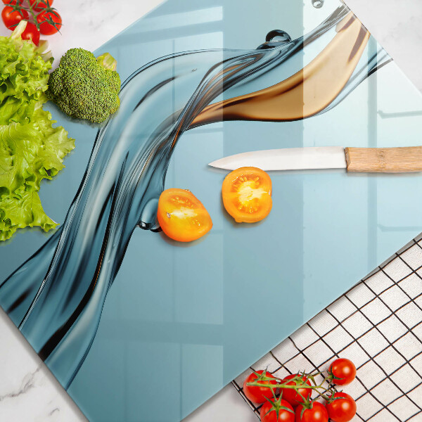 Tábua para corte Um fluxo de água