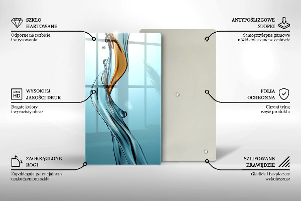 Tábua para corte Um fluxo de água