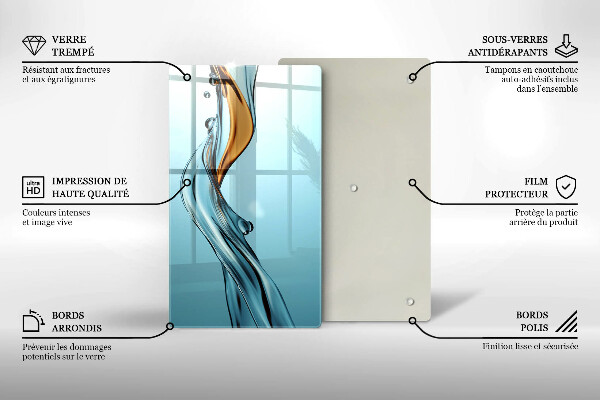 Tábua para corte Um fluxo de água