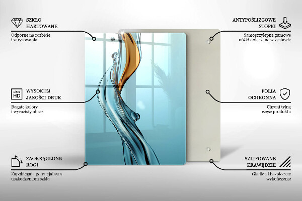 Tábua para corte Um fluxo de água