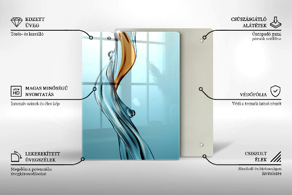 Tábua para corte Um fluxo de água