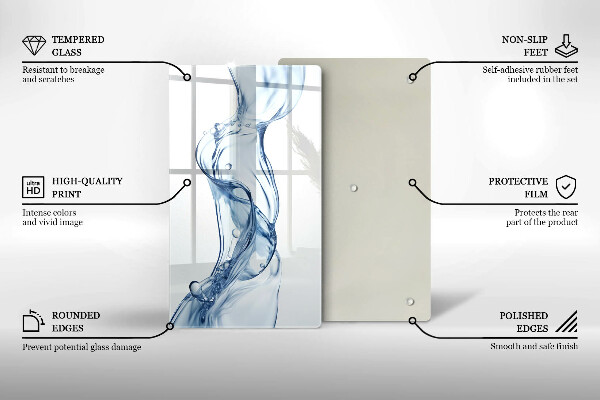 Tábua de vidro Água limpa