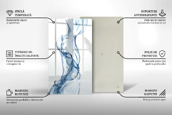 Tábua de vidro Água limpa