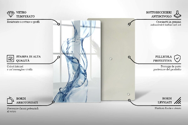 Tábua de vidro Água limpa