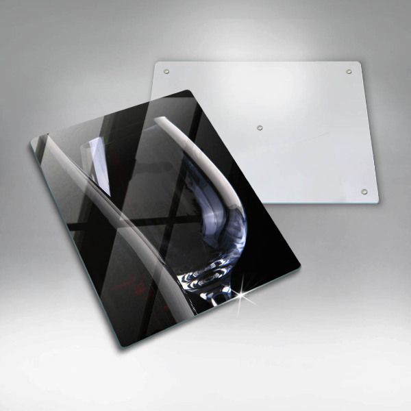 Tábua de cortar de vidro Vidro e garrafa