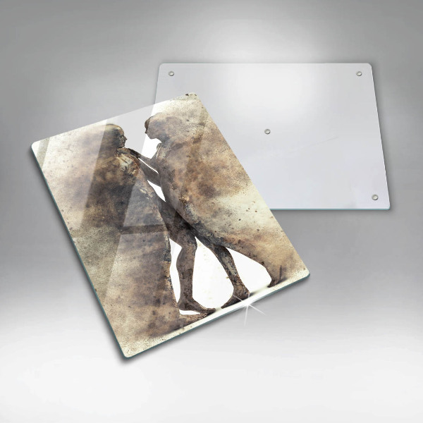 Tábua de cortar alimentos Corpos de pessoas apaixonadas