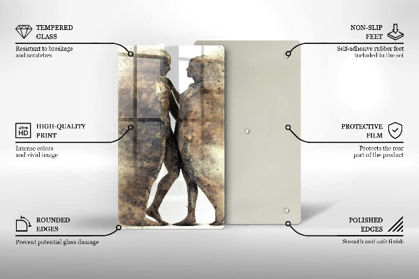 Tábua de cortar alimentos Corpos de pessoas apaixonadas