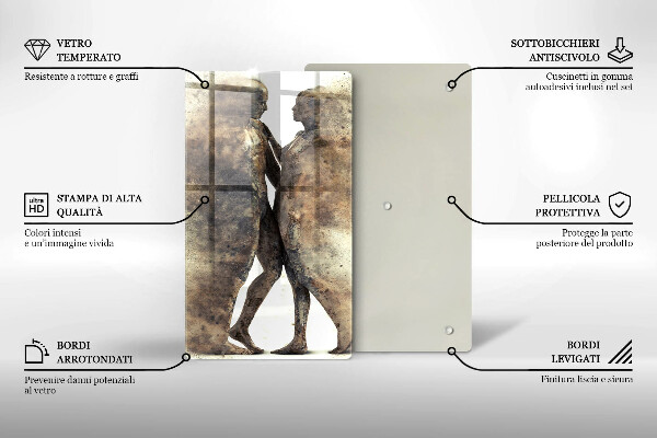 Tábua de cortar alimentos Corpos de pessoas apaixonadas