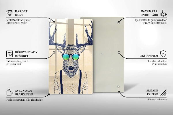 Tábua de corte Ilustração do Homem-Veado