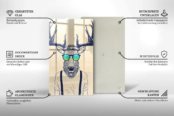 Tábua de corte Ilustração do Homem-Veado