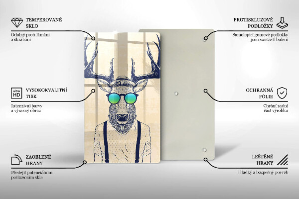 Tábua de corte Ilustração do Homem-Veado