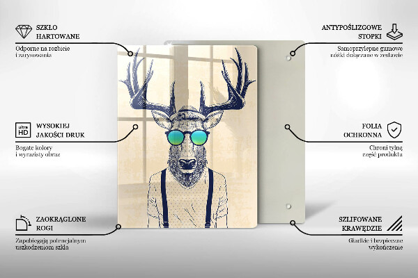 Tábua de corte Ilustração do Homem-Veado