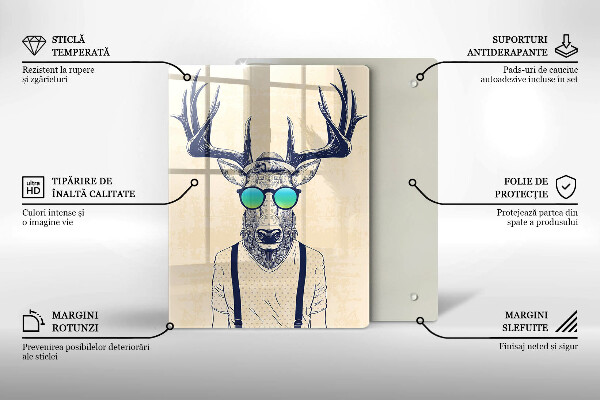 Tábua de corte Ilustração do Homem-Veado