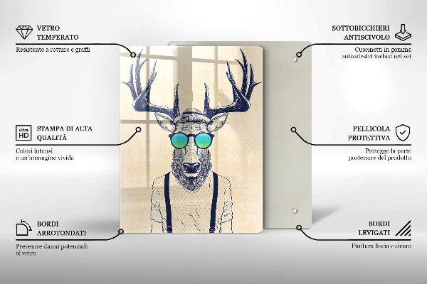 Tábua de corte Ilustração do Homem-Veado