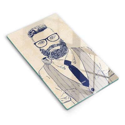 Tábua de cortar Homem hipster