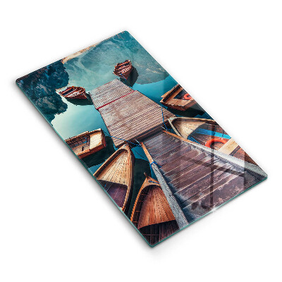 Tábua cozinha Barcos no lago