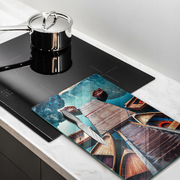 Tábua cozinha Barcos no lago