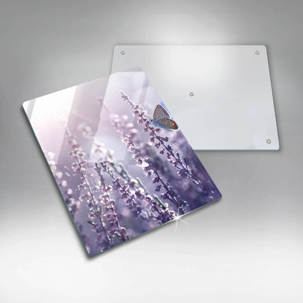 Tábua para cozinha Flores silvestres e uma borboleta