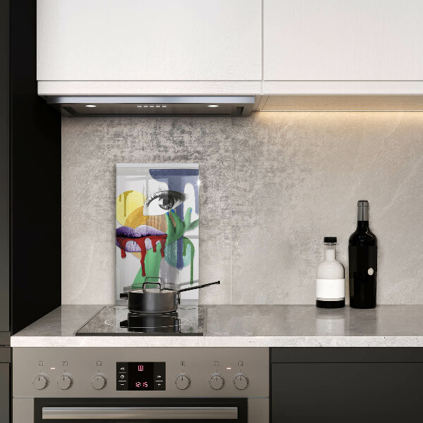 Tábua para corte Arte de colagem abstrata