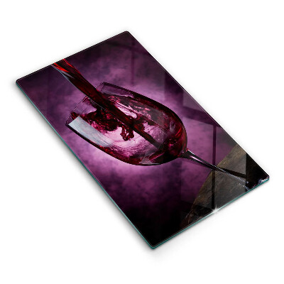 Tábua para cozinha Um copo de vinho