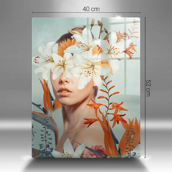 Tábua para corte Mulher em Flores