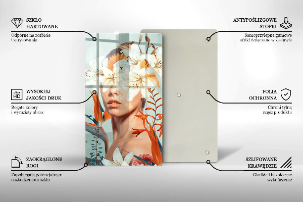 Tábua para corte Mulher em Flores