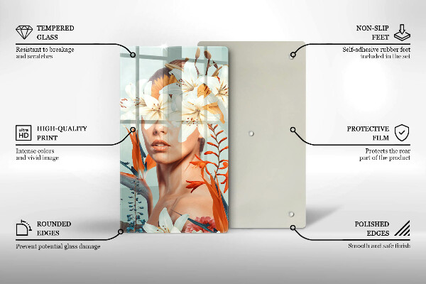 Tábua para corte Mulher em Flores