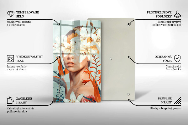 Tábua para corte Mulher em Flores