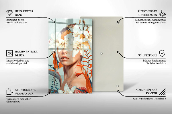 Tábua para corte Mulher em Flores