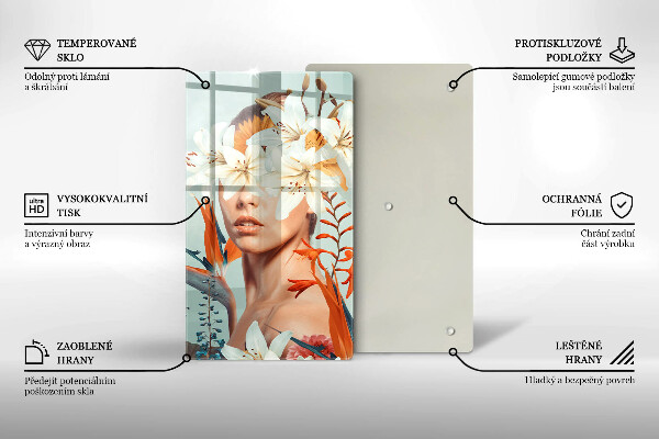 Tábua para corte Mulher em Flores