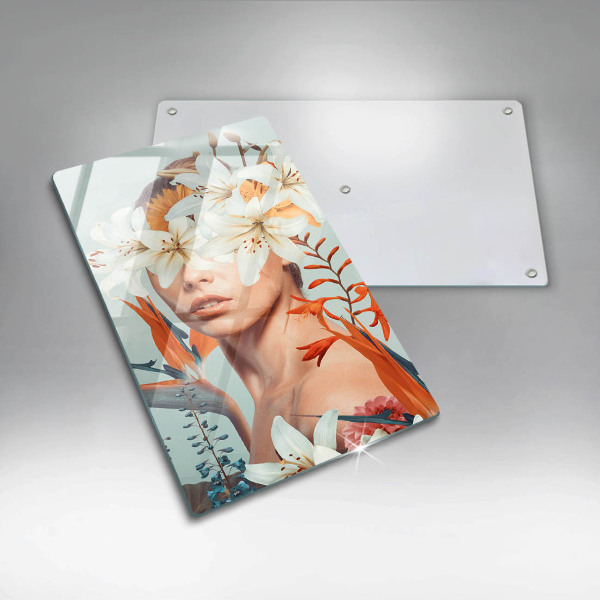 Tábua para corte Mulher em Flores