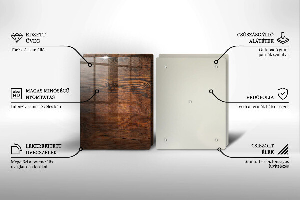 Tábua de corte Placa de madeira escura