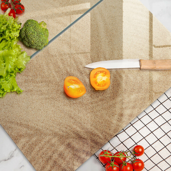 Tábua para corte Férias na areia da praia