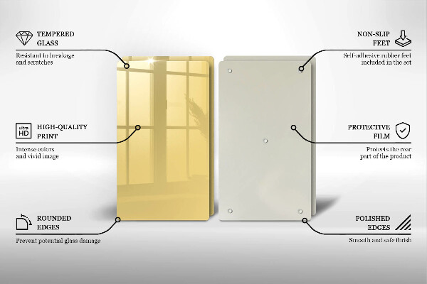 Tábua para corte Cor amarela