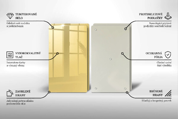 Tábua para corte Cor amarela