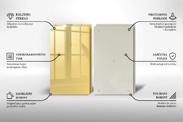 Tábua para corte Cor amarela