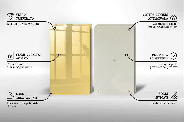 Tábua para corte Cor amarela