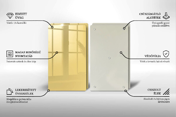 Tábua para corte Cor amarela
