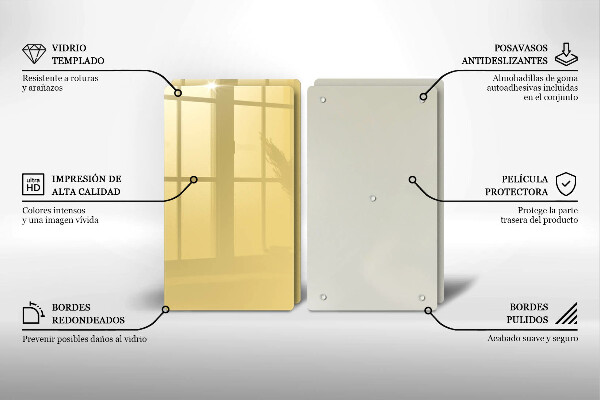 Tábua para corte Cor amarela