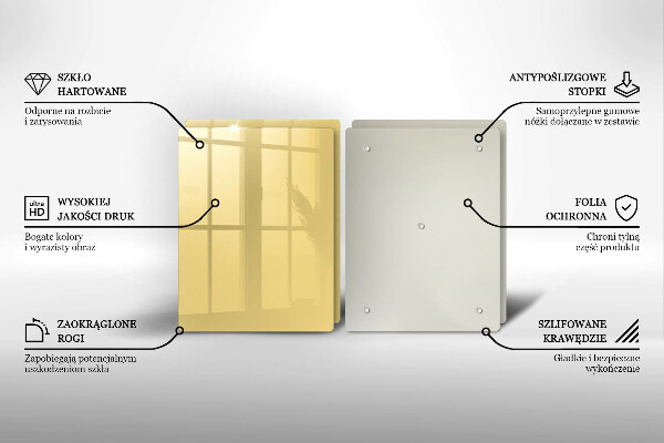 Tábua para corte Cor amarela