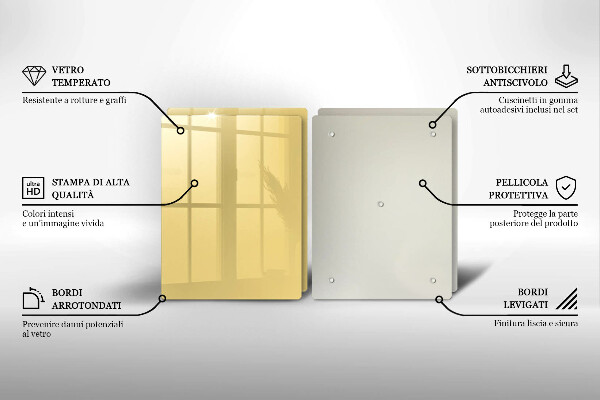 Tábua para corte Cor amarela