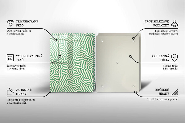 Tábua de corte Linhas abstratas