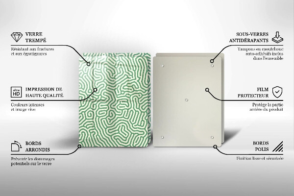 Tábua de corte Linhas abstratas