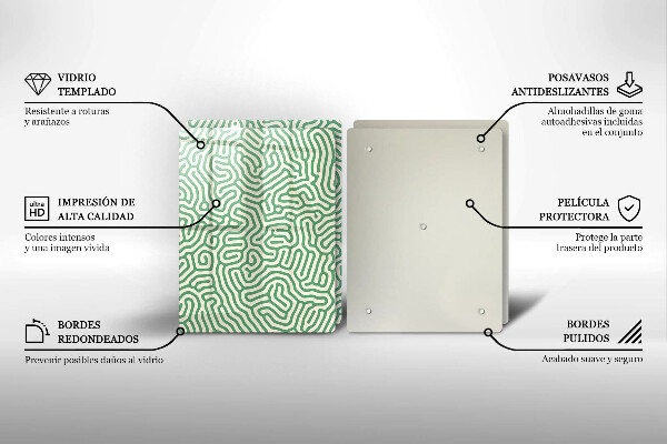 Tábua de corte Linhas abstratas