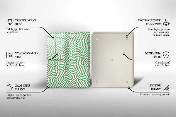 Tábua de corte Linhas abstratas