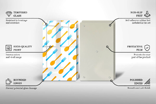 Tábua de cortar Garfos e colheres