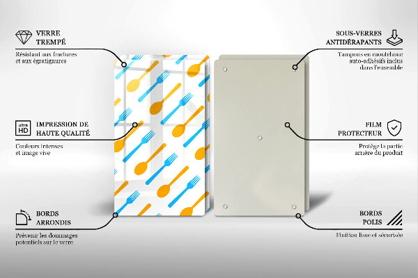 Tábua de cortar Garfos e colheres