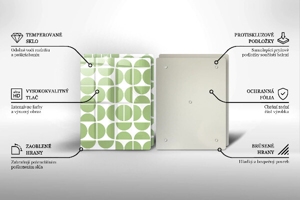 Tábua para cozinha Padrão de formas boho