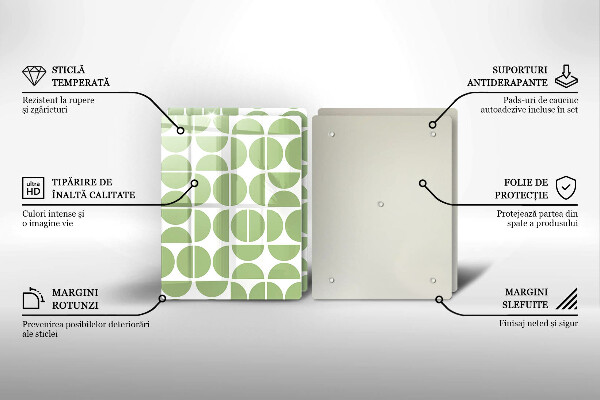 Tábua para cozinha Padrão de formas boho